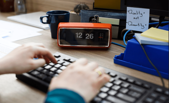Beyond the Punch Clock: Advanced Time-Tracking Software for Modern Employee Productivity Time-tracking software dashboard showing productivity analytics; Employee productivity graph
